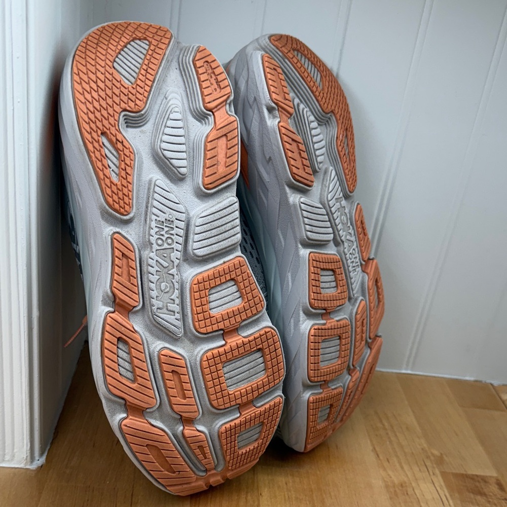 Hoka Bondi 7 Women's Running Shoes Size 8.5 Gray Harbor Mist/Sharkskin - Picture 8 of 9